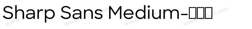 Sharp Sans Medium字体转换